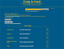 Tablet Screenshot of craigiscool.com